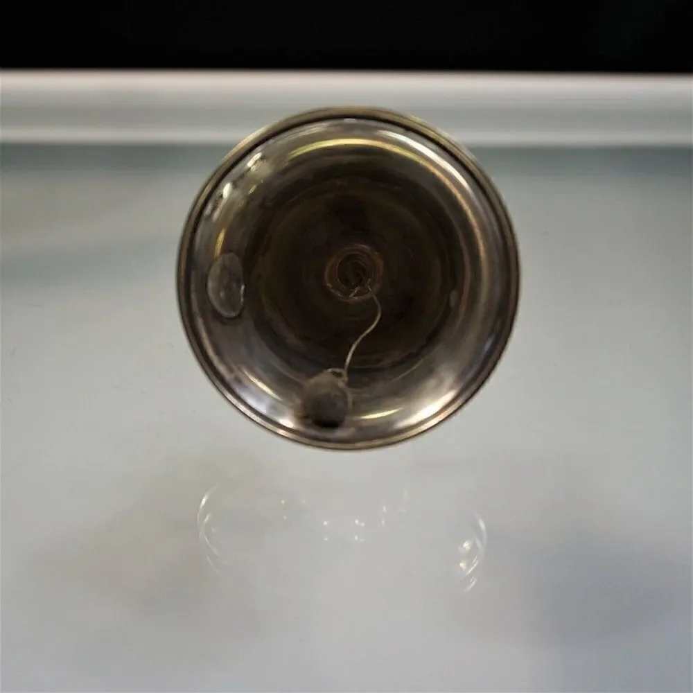 Vintage 1978 Christmas Bell Ornament Raimond Silver Plate Butler Dinner Bell